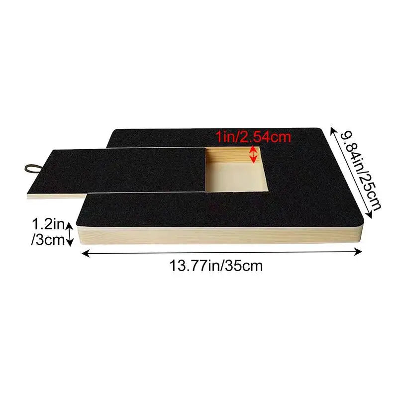 Wooden Dog Nail File Scratch Board with Treat Compartment
